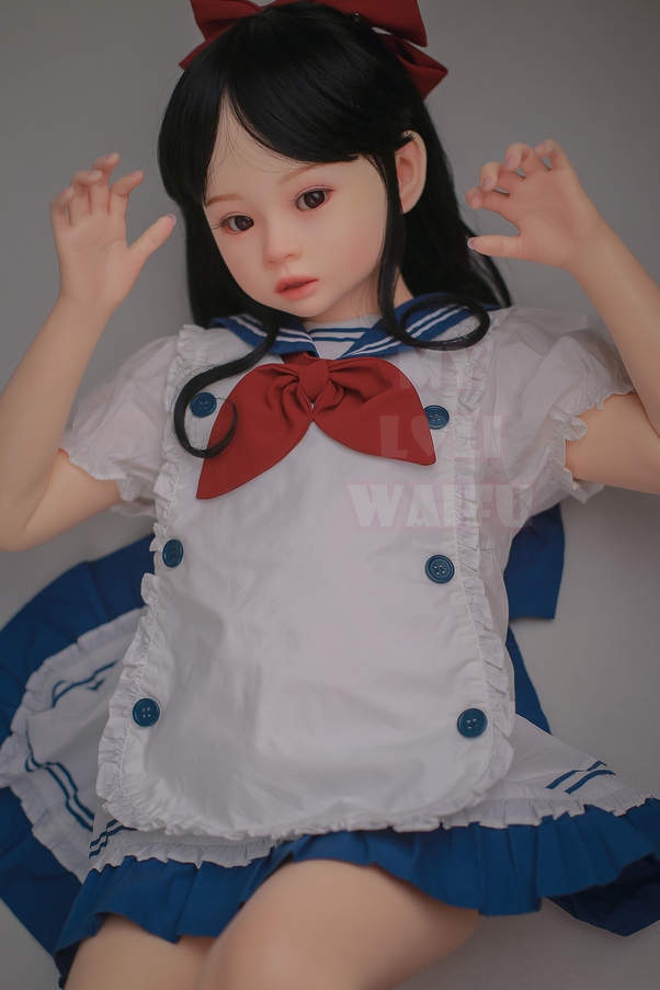 108cm A Cup Occhi Ambra Petite Thin Lips Bambola del Sesso Giovane Vista Dettaglio 10