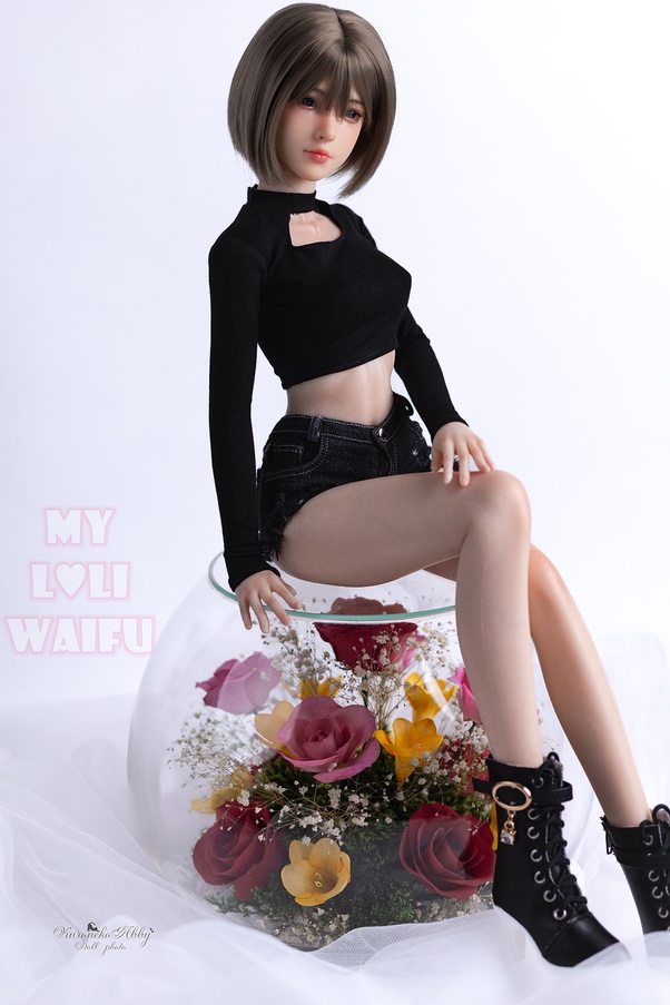 60cm B Cup Occhi Grigi Petite Seno Piccolo Mini Bambola del Sesso Vista Dettaglio 9