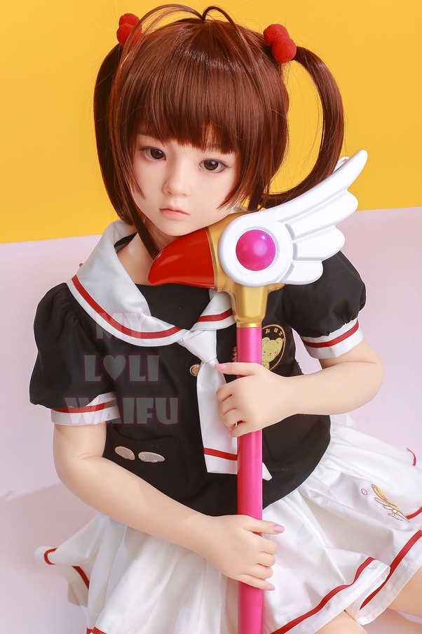 108cm A Cup Occhi Ambra Marrone Thin Lips Bambola del Sesso Anime Vista Dettaglio 3