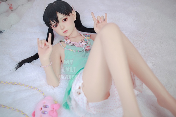 126cm A Cup Occhi Grigi Nero Thin Lips Bambola del Sesso Giovane Vista Dettaglio 7