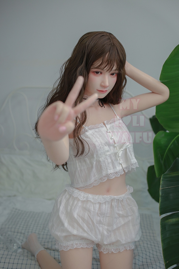 150cm B Cup Thin Lips Gray Seno Piccolo Bambola del Sesso Realistica Vista Dettaglio 10