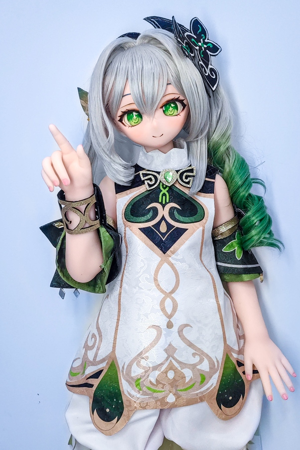 85cm A Cup Occhi Verdi Petite Thin Lips Bambola del Sesso Anime Vista Dettaglio 4